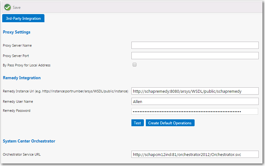 Settings &gt; 3rd-Party Integration View